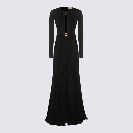 26SS 엘리자베타프랜치 롱 원피스 ABR5462E2 110 NERO - ELISABETTA FRANCHI