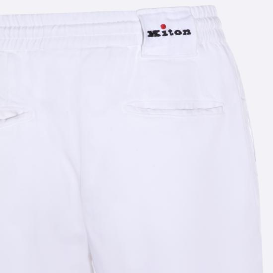 26SS 키톤 스트레이트 팬츠 UP1LAC K0606H02 White - KITON