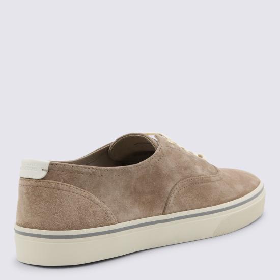 26SS 브루넬로 쿠치넬리 리버스 카프스킨 스니커즈 MZUPIGZ334 CMZ39 Taupe - BRUNELLO CUCINELLI
