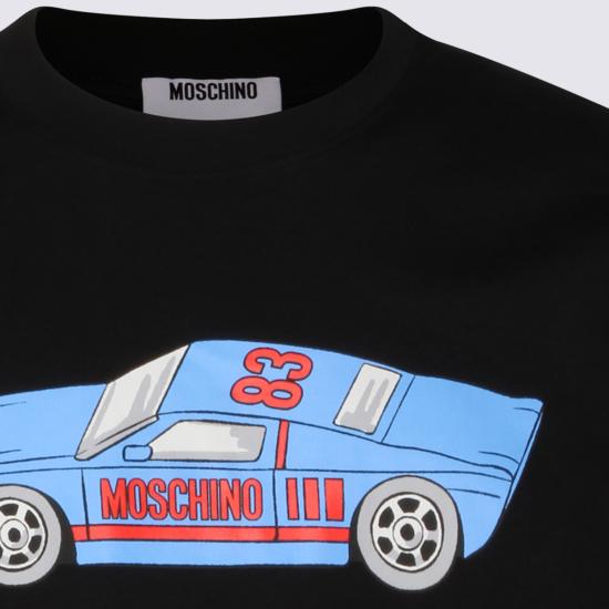 26SS 모스키노 반팔 티셔츠 261ZZ0703 02411555 Black - MOSCHINO