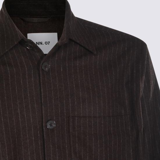 25FW 엔엔07 긴팔 셔츠 2560000186 780 BROWN STRIPE - NN07
