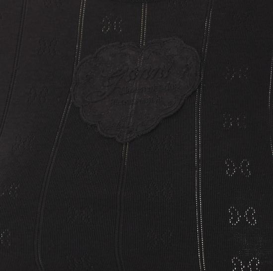 26FW 가니 반팔 티셔츠 A1050260 099 Black - GANNI