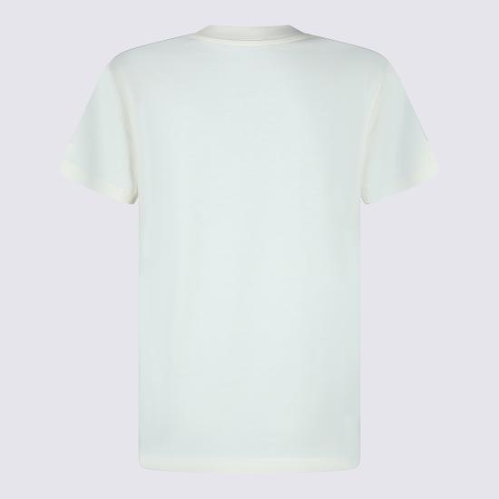 26SS 몽클레어 자수 로고 코튼 티셔츠 L10938C00029 89AUO034 White - MONCLER