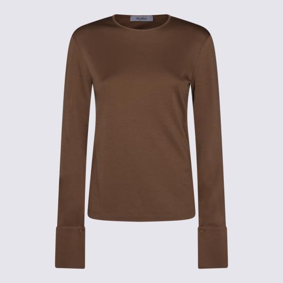 26SS 막스마라 긴팔 티셔츠 2611941058600 13076003 Cuoio