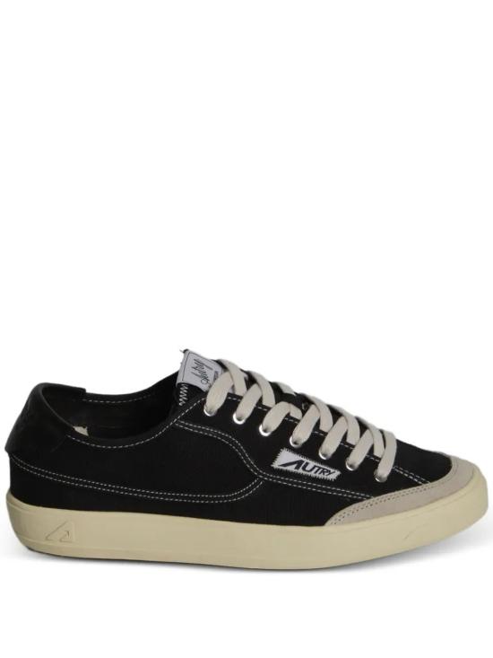 26SS 오트리 WINDSCAPE 로우 스니커즈 캔버스 SCLM CU01 Black