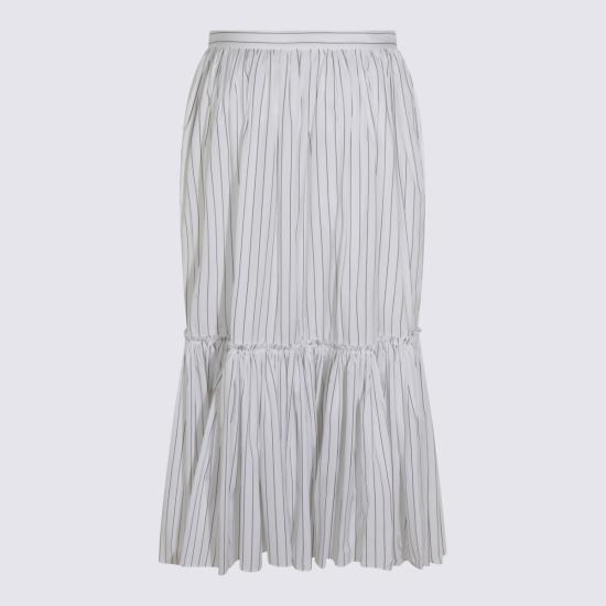 26SS 질샌더 미디 스커트 J02MA0373 J45329154 ARTIC SEA - JIL SANDER