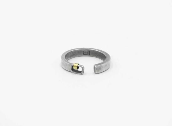  타이틀 오브 워크 반지 작품 제목: 5mm 오픈 링 / 18K 후프 124 링
