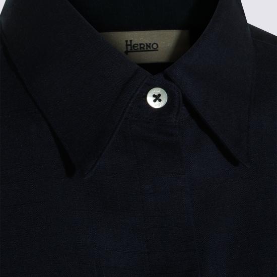 26SS 에르노 셔츠 CM000046D 126899210 Navy - HERNO