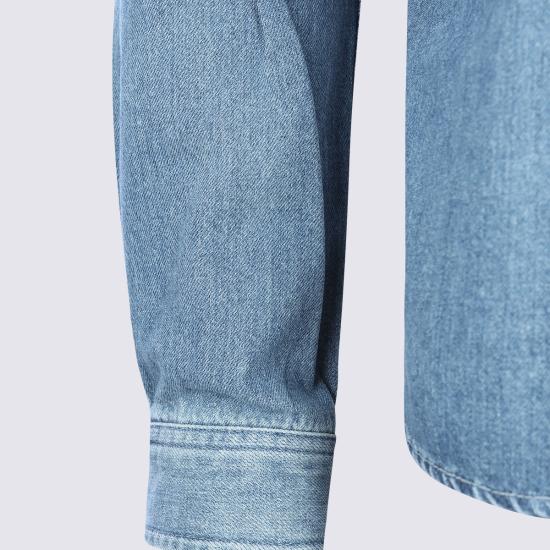 26SS 생로랑 데님 셔츠 862246 Y29YA4428 Indigo - SAINT LAURENT