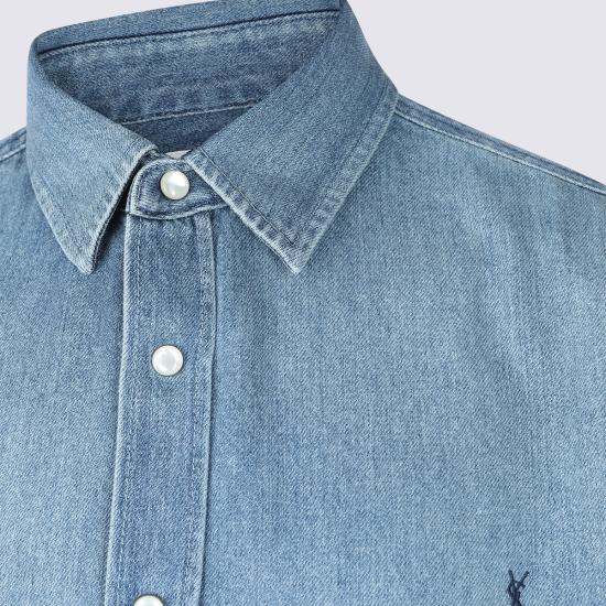 26SS 생로랑 데님 셔츠 862246 Y29YA4428 Indigo - SAINT LAURENT