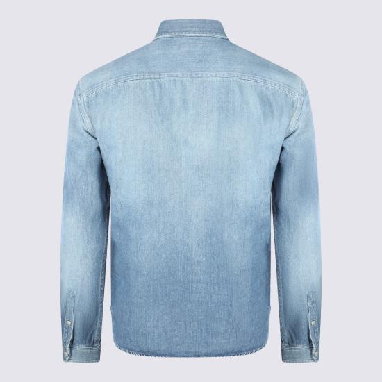26SS 생로랑 데님 셔츠 862246 Y29YA4428 Indigo - SAINT LAURENT