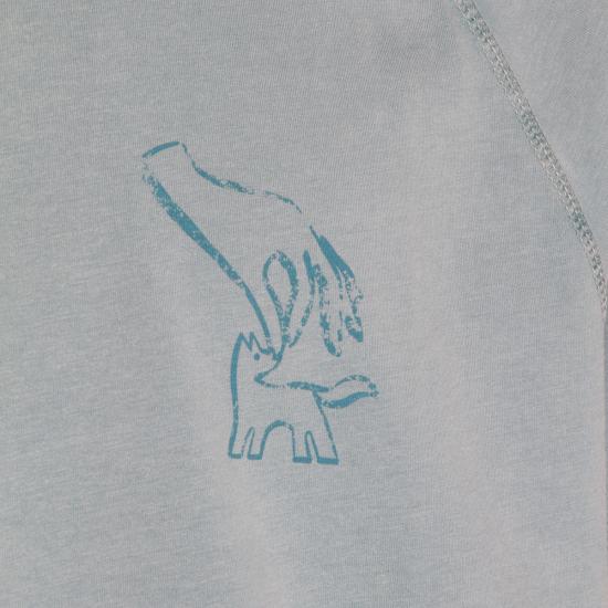 26SS 메종키츠네 반팔 티셔츠 QM00103 KJ70360505 STONE BLUE FADED - MAISON KITSUNE