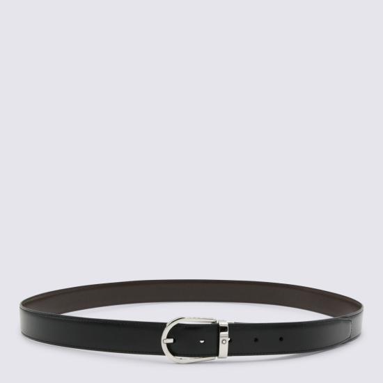 26SS 몽블랑 가죽 벨트 222371 BLACK EBONY