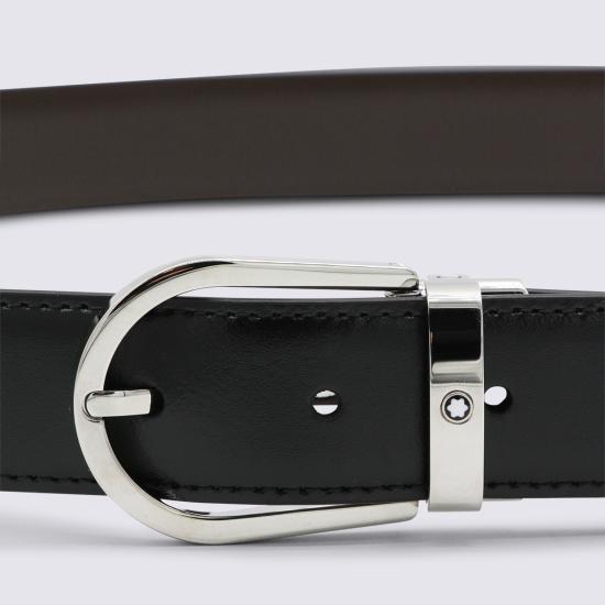 26SS 몽블랑 가죽 벨트 222371 BLACK EBONY - MONTBLANC