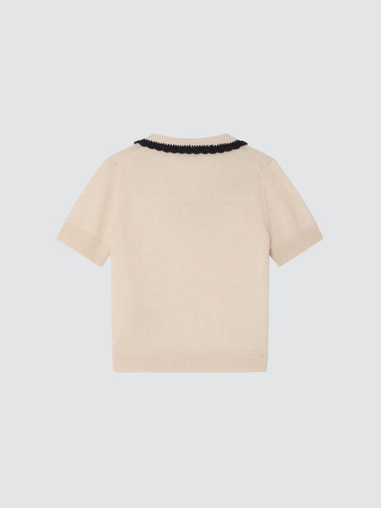 26SS [키즈] 봉쁘앙 폴로 셔츠 S06GJUK00006 103 Beige - BONPOINT