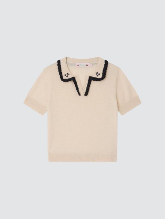 26SS [키즈] 봉쁘앙 폴로 셔츠 S06GJUK00006 103 Beige
