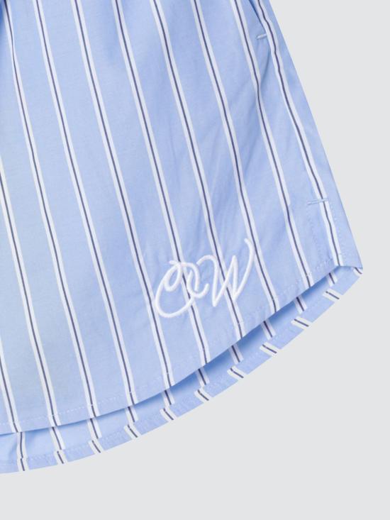 26SS [키즈] 오프화이트 쇼츠/버뮤다 OGCB009S26FAB001 4030 Blue - OFF WHITE