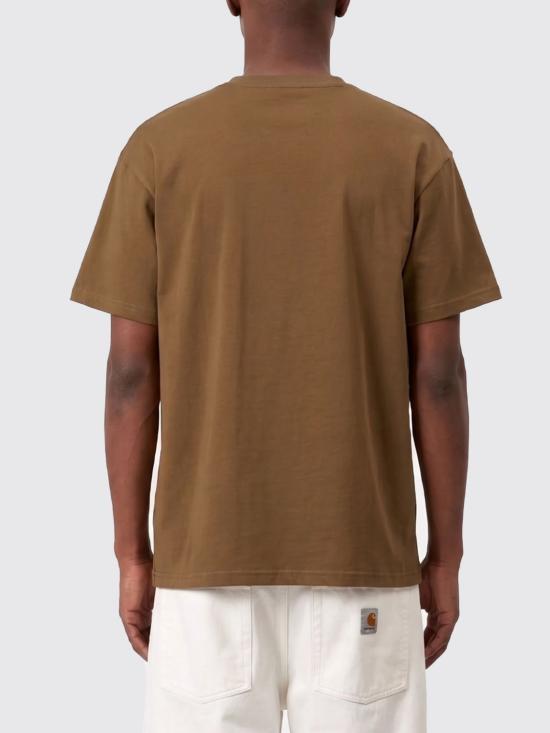 26SS 칼하트 WIP 숏슬리브 체이스 티셔츠 I026391 00YXX Brown - CARHARTT WIP