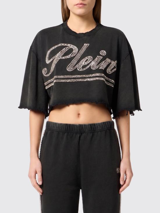 26SS 필립 플레인 반팔 티셔츠 SAFCWTK3873PTE004N 02 Black