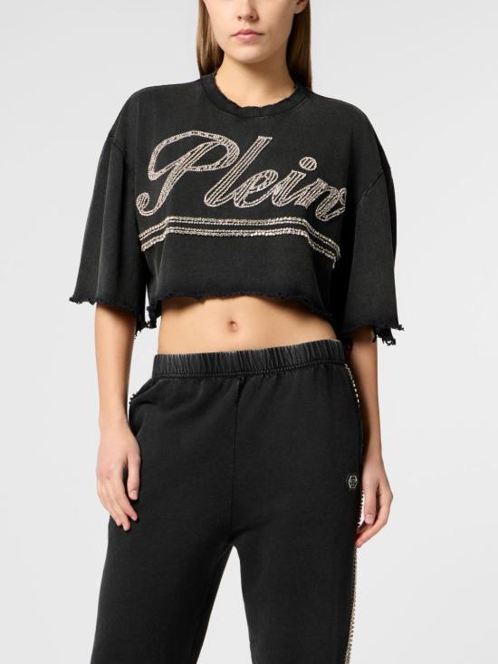 26SS 필립 플레인 반팔 티셔츠 SAFCWTK3873PTE004N 02 Black - PHILIPP PLEIN
