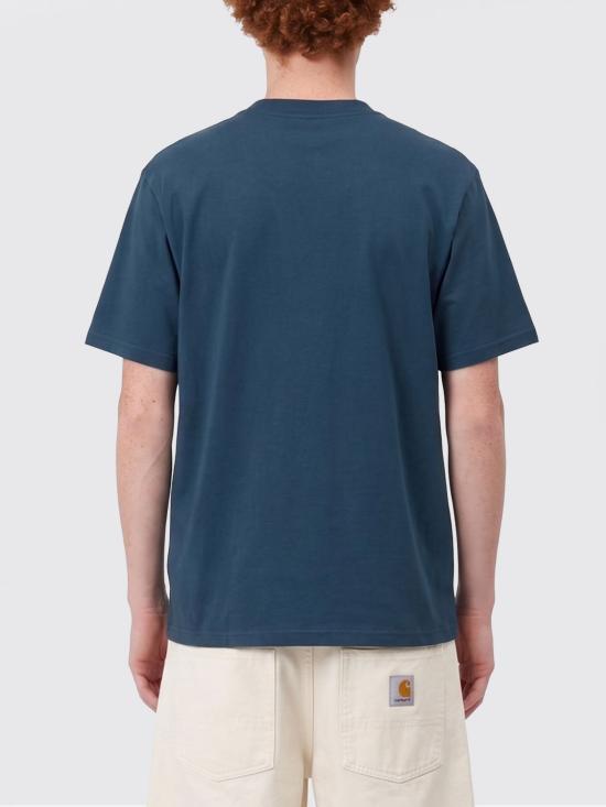 26SS 칼하트 WIP 숏슬리브 유니버시티 스크립트 티셔츠 I036110 3N1XX Blue - CARHARTT WIP