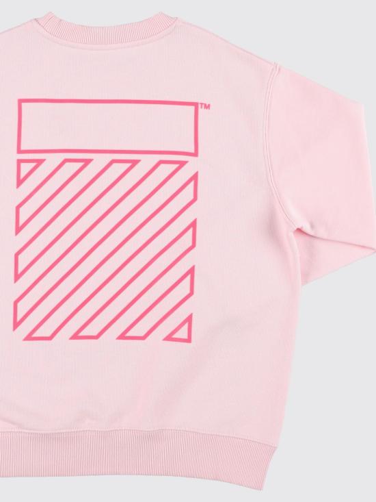 26SS [키즈] 오프화이트 티셔츠 OGBA001S26FLE005 683 Pink - OFF WHITE