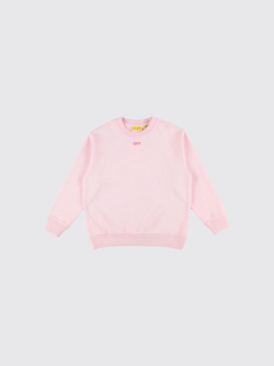 26SS [키즈] 오프화이트 티셔츠 OGBA001S26FLE005 683 Pink