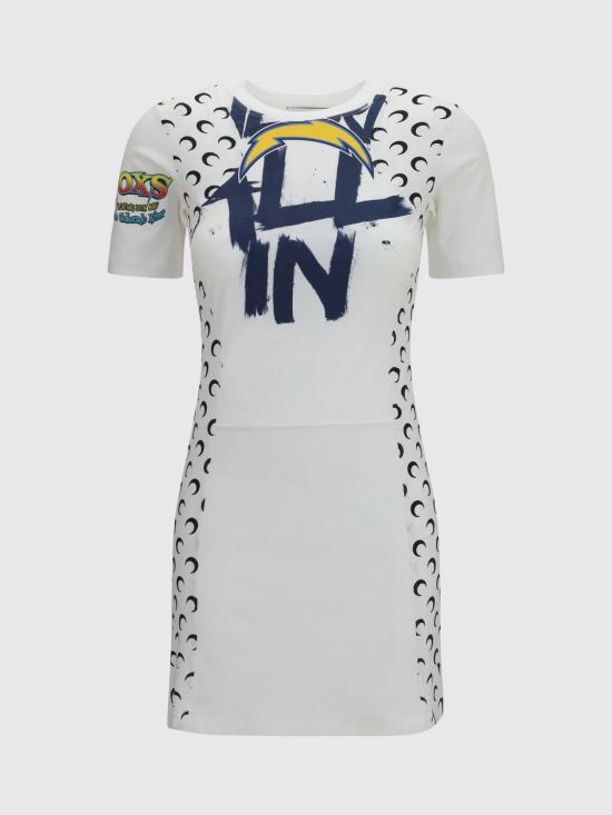 26SS 마린세르 숏 원피스 WDR484AUJER0003 WH10 White - MARINE SERRE
