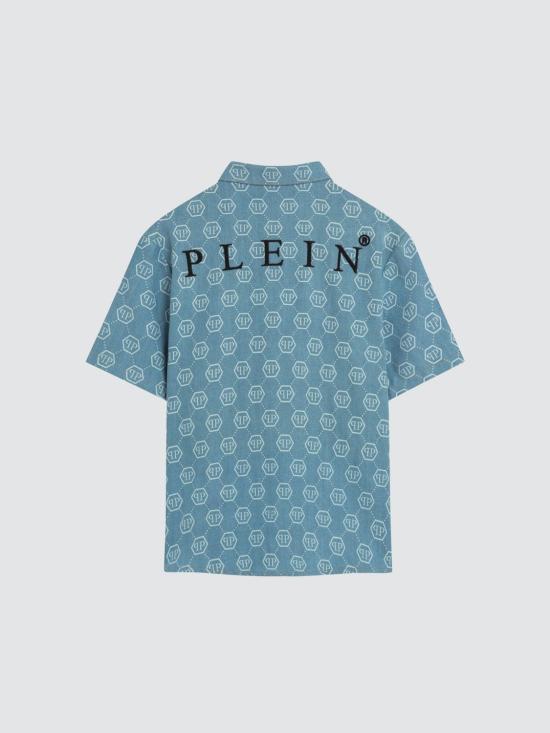 26SS [키즈] 필립 플레인 셔츠 S6PHJBSI011 126 Denim - PHILIPP PLEIN