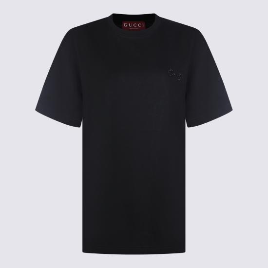 26SS 구찌 자수 코튼 저지 티셔츠 837959 XJHMR1043 Light Grey