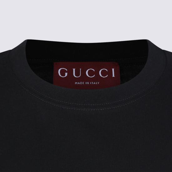 26SS 구찌 자수 코튼 저지 티셔츠 837959 XJHMR1043 Light Grey - GUCCI