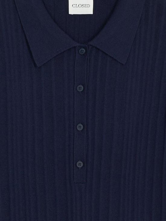 26SS 클로즈드 폴로 티셔츠 C9652397P22 568 Blue - CLOSED