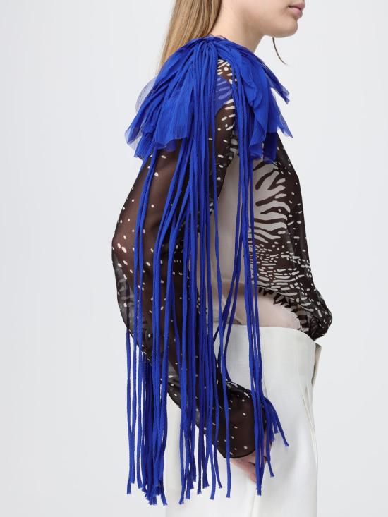 26SS 살바토레 페라가모 긴팔 티셔츠 13I343 793456 Gnawed Blue - SALVATORE FERRAGAMO