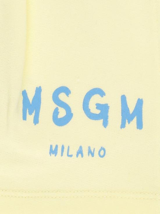 26SS [키즈] 엠에스지엠 쇼츠/버뮤다 S6MSJGSH066MS0 75 Yellow - MSGM