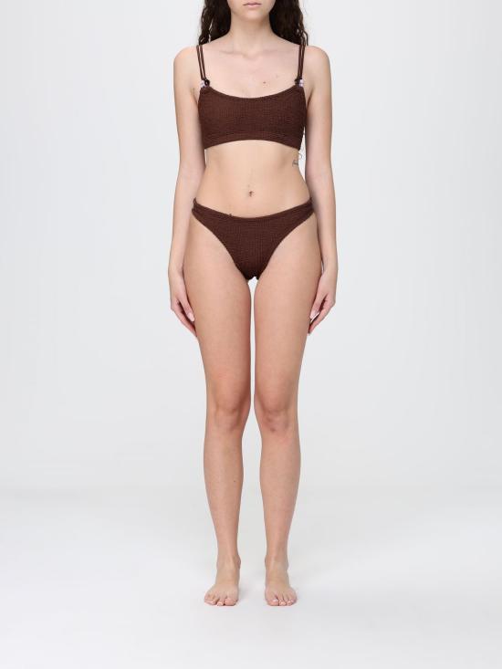 26SS 훈자 지 비키니 수영복 BCASSIE BDDMETALLICCHOCOLATE Brown