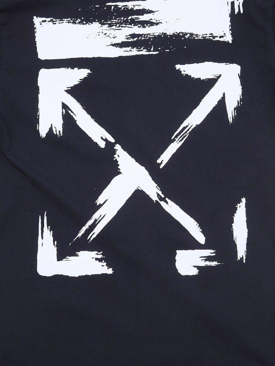 26SS [키즈] 오프화이트 티셔츠 44BAA002S26J006 001 Black - OFF WHITE