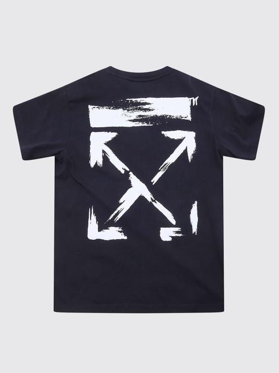 26SS [키즈] 오프화이트 티셔츠 44BAA002S26J006 001 Black - OFF WHITE