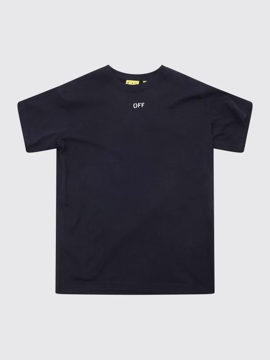 26SS [키즈] 오프화이트 티셔츠 44BAA002S26J006 001 Black