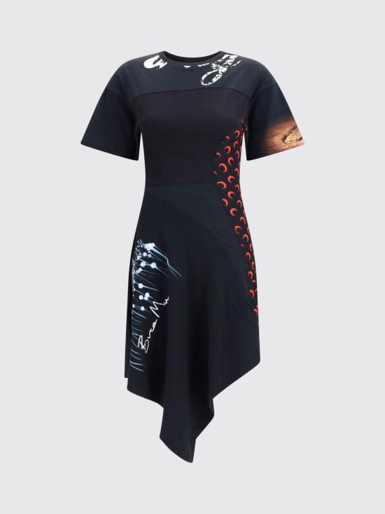 26SS 마린세르 미디 원피스 WDR465AUJER0003 BK97 Black - MARINE SERRE