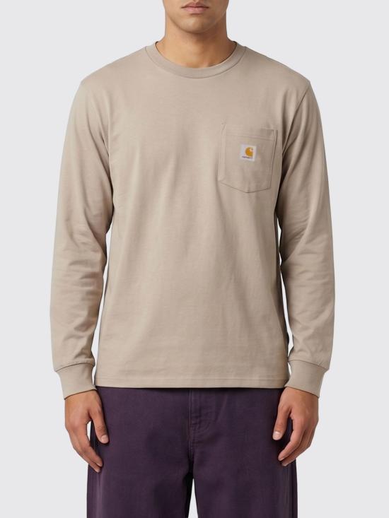 26SS 칼하트 WIP 롱슬리브 포켓 티셔츠 I030437 3GEXX Beige