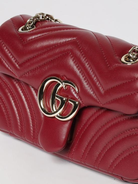 26SS 구찌 GG 마몽 스몰 숄더백 837280AAE38 6207 Red - GUCCI