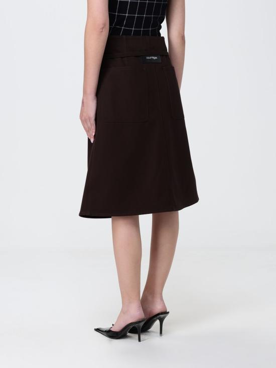 26SS 쿠레쥬 숏팬츠 226CSH081CO0134 1983 Brown - COURREGES