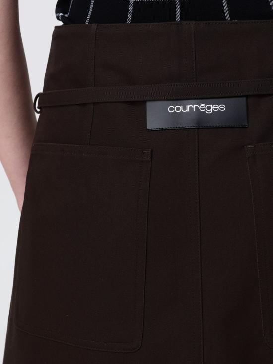 26SS 쿠레쥬 숏팬츠 226CSH081CO0134 1983 Brown - COURREGES