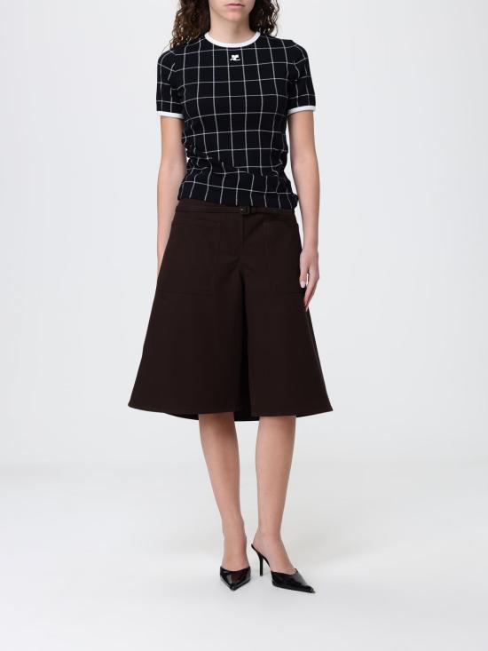26SS 쿠레쥬 숏팬츠 226CSH081CO0134 1983 Brown - COURREGES