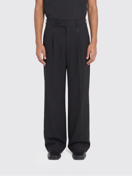 26SS MM6 메종마르지엘라 스테이플드 울 트라우저 SH0KA0067M35436 900 Black
