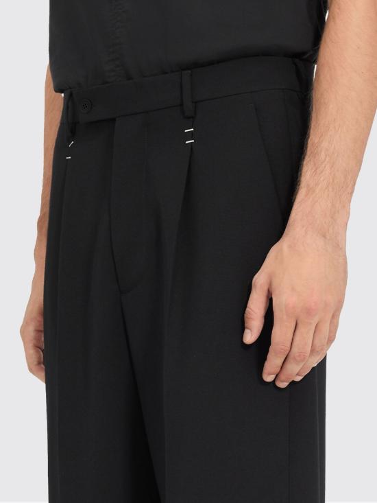 26SS MM6 메종마르지엘라 스테이플드 울 트라우저 SH0KA0067M35436 900 Black - MM6 MAISON MARGIELA