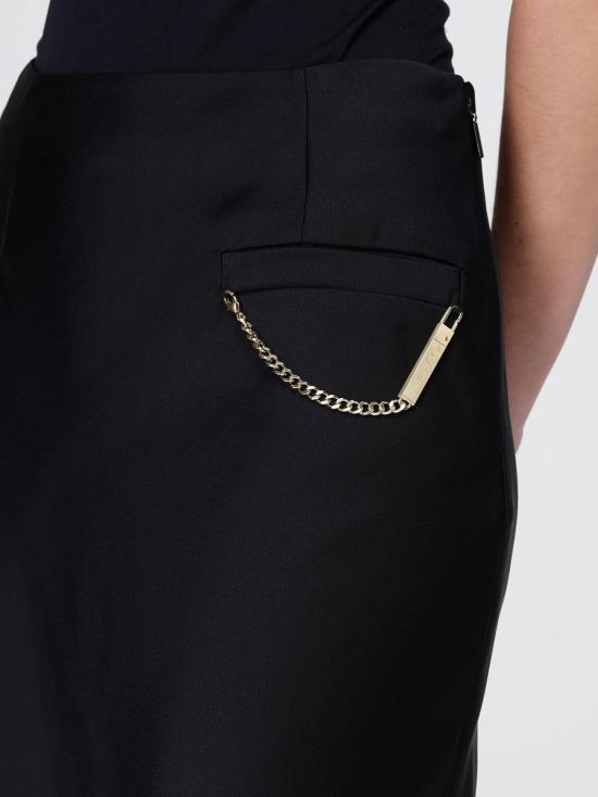 26SS 알마니 롱 스커트 XW002279AF21553 UC001 Black - ARMANI
