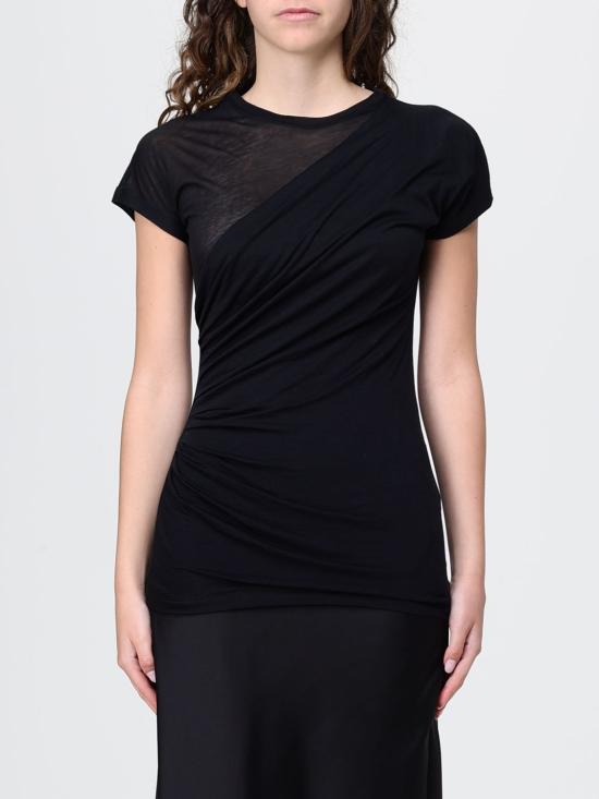 26SS 발망 반팔 티셔츠 GF1EF003JL63 0PA Black