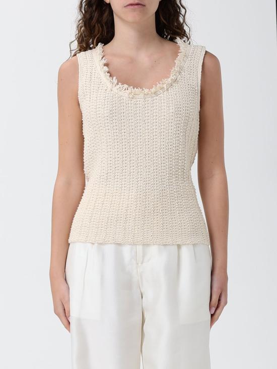 26SS 엠포리오 아르마니 민소매 티셔츠 EW002979 AF22478 U1058 Ivory