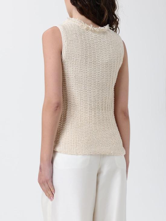 26SS 엠포리오 아르마니 민소매 티셔츠 EW002979 AF22478 U1058 Ivory - EMPORIO ARMANI